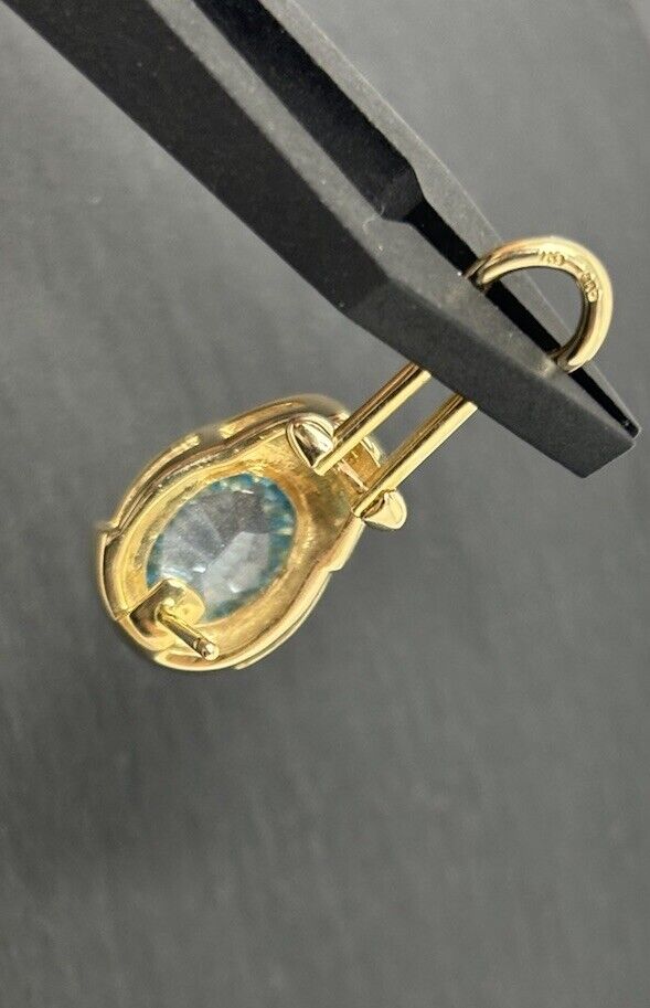 Ohrstecker Gelbgold 14K/585 0,25ct Brillanten mit Topas No.U12