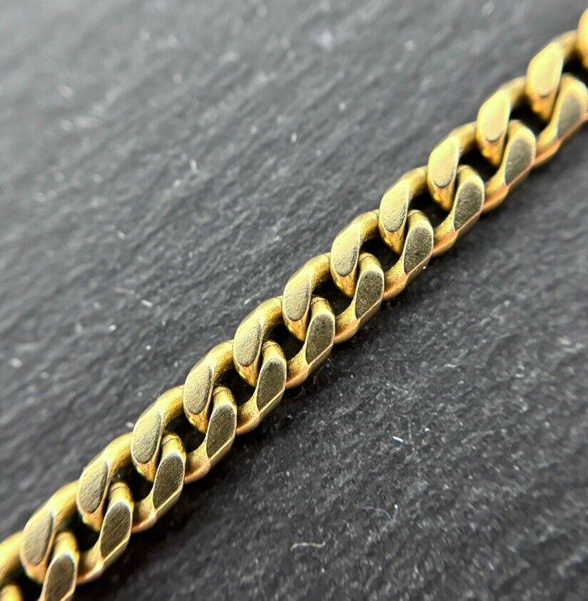 Gelbgold Panzerarmband Goldarmband 8K/333 19cm 4mm glänzend