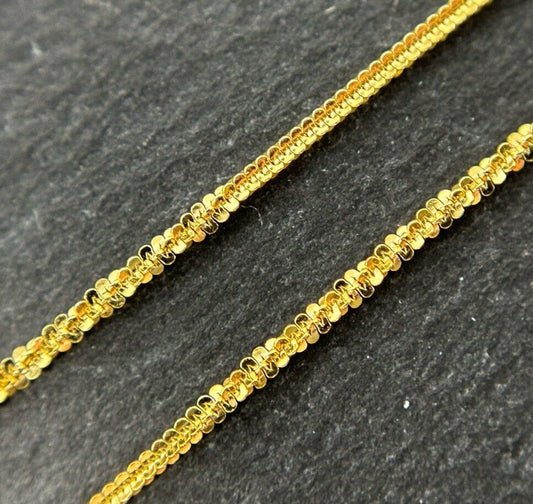 Schlangenkette Goldkette fein Damen 14K/585 45cm 1mm No.74