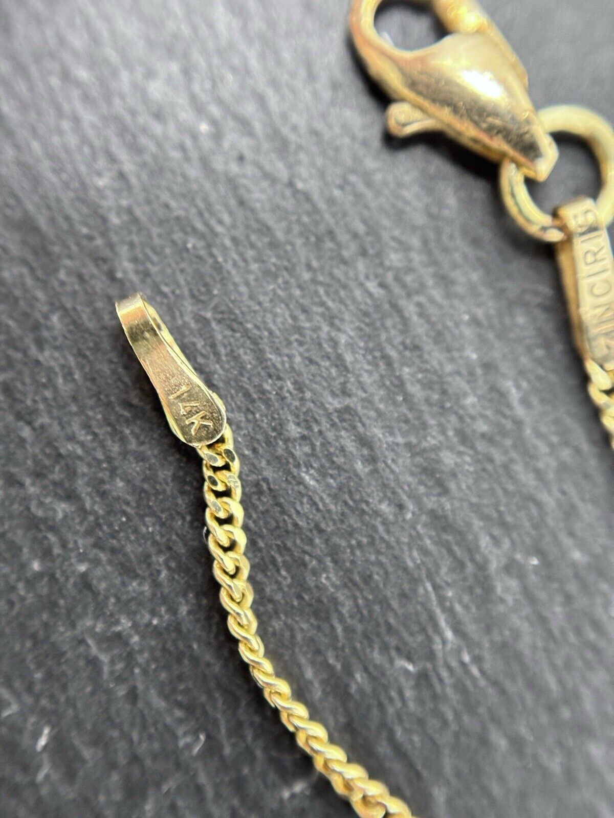 Gelbgold Panzerkette 55cm 14K/585 1,2mm glänzend