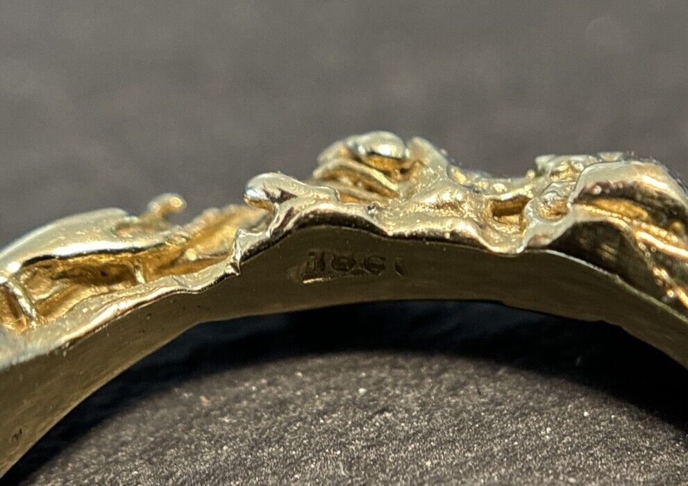 Gold Ring Handarbeit 14K/585 Gr.56 No.U6