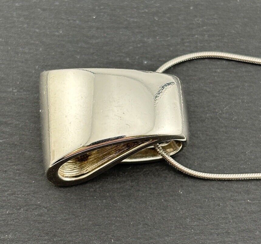 Silber Anhänger 925/Sterlingsilber modernes Design Massiv ohne Kette No.U20