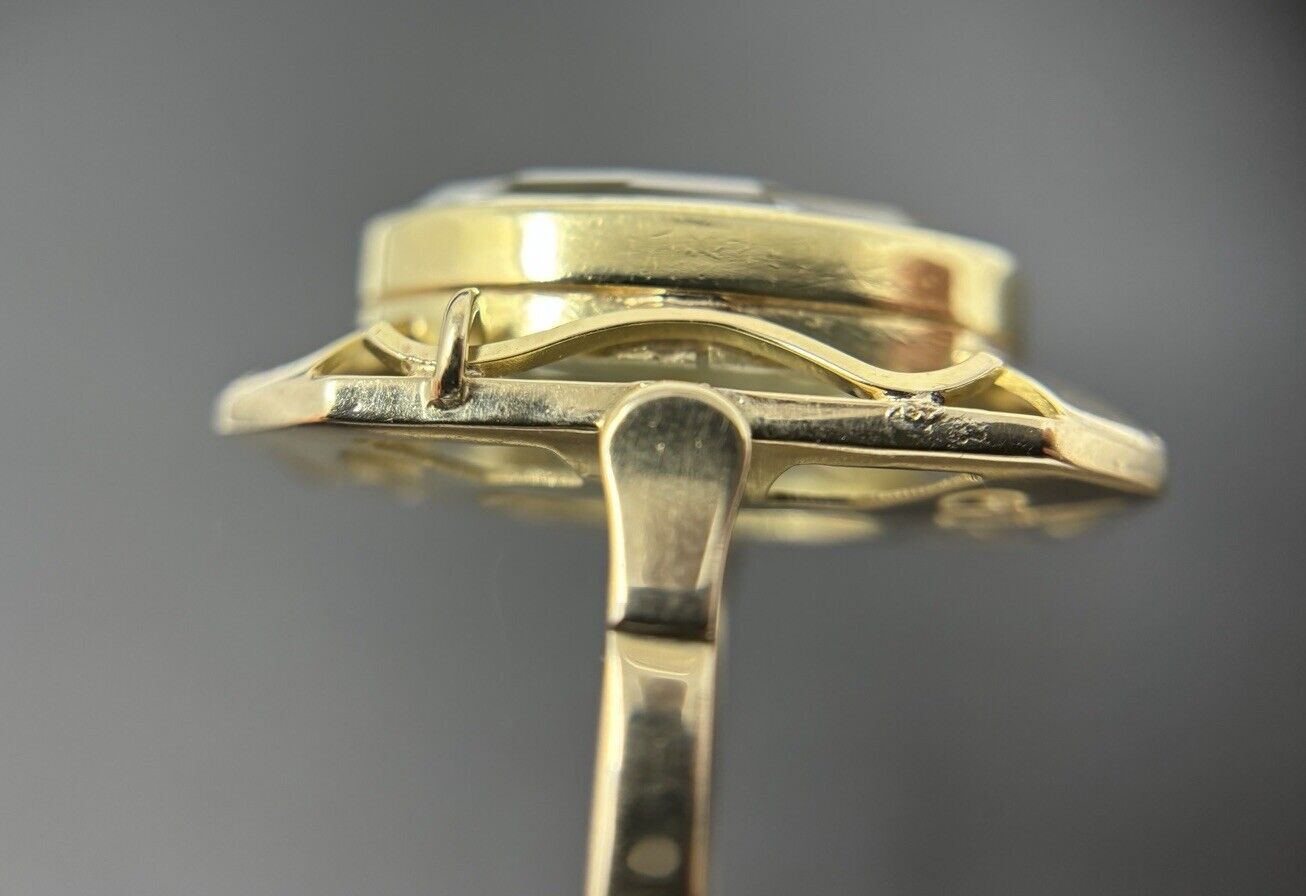 Goldring Vintage Aquamarin ca. 14ct Eisblau 14K/585 Gr.61 No.U
