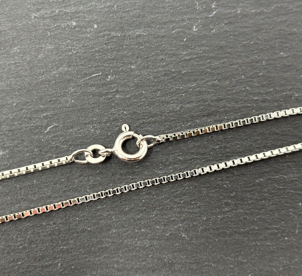 Goldkette Weißgold Venezianer rhodiniert 8K/333 45cm 1mm No.U26