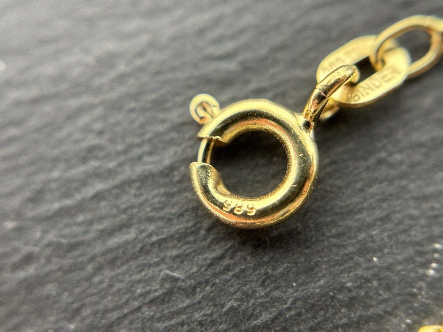 Gelbgold Panzerkette 45cm 14K/585 GG 1,5mm Gelbgold Massiv No.7 verkauft