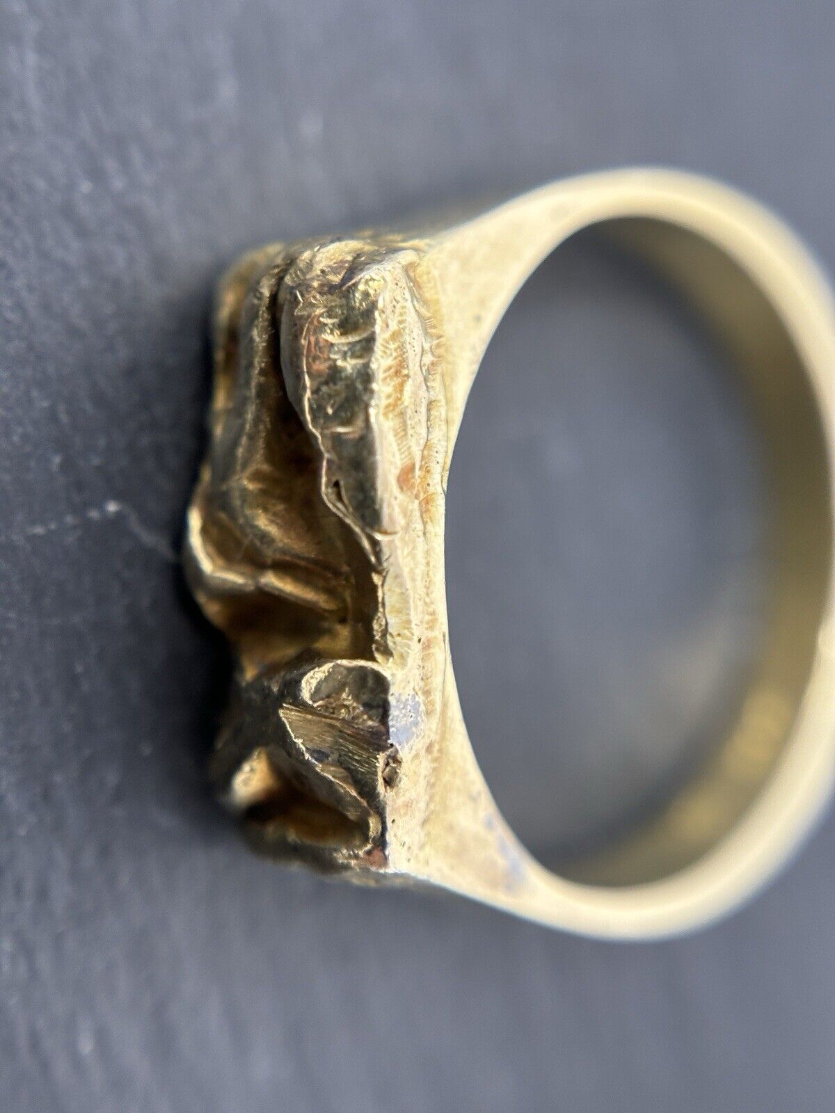 Gold Ring im Lapponia Stil Designer Handarbeit 14K/585 Gr.58 No.5 verkauft