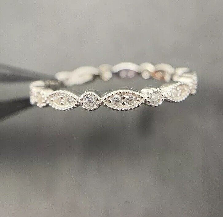 Ring Sterlingsilber funkelnd Brilliantschliff glänzend