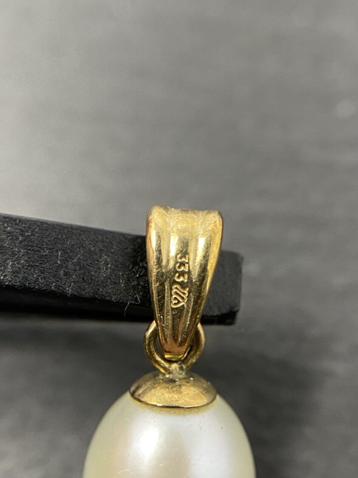 Gold Anhänger 8K Südseeperle ca.10mm Kugel No.U