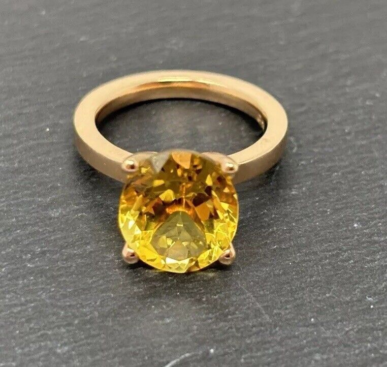 Ring Rosegold Solitärring Fein 18K/750 No.U28