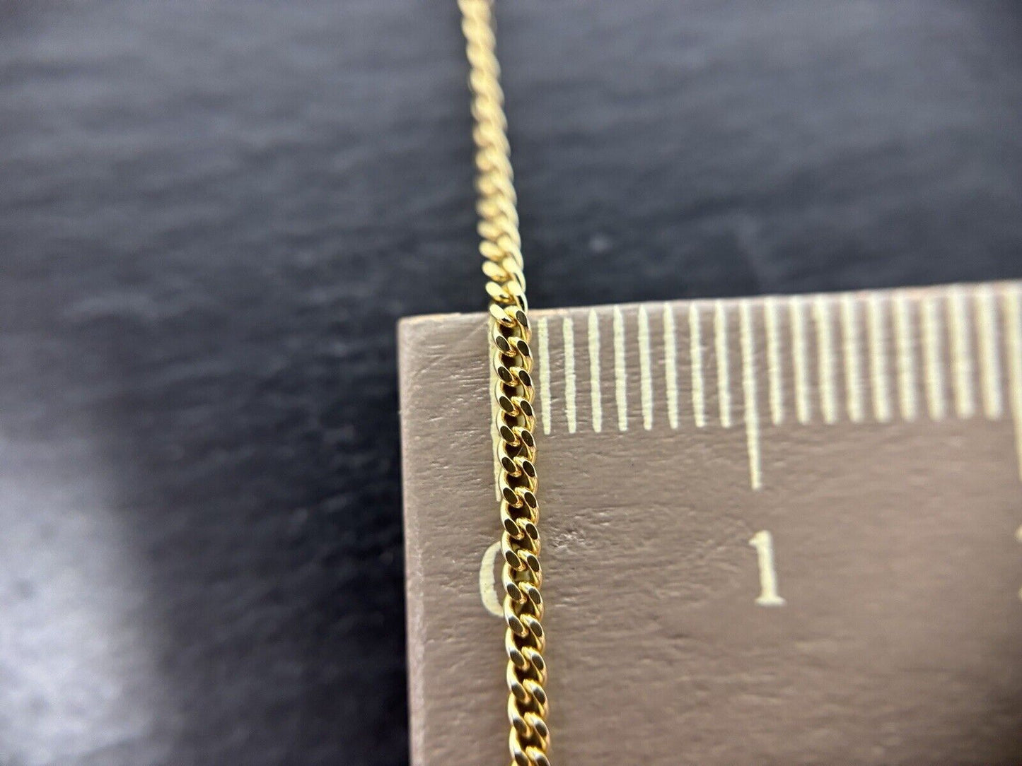 Gelbgold Panzerkette 45cm 14K/585 GG 1,5mm Gelbgold Massiv No.7 verkauft