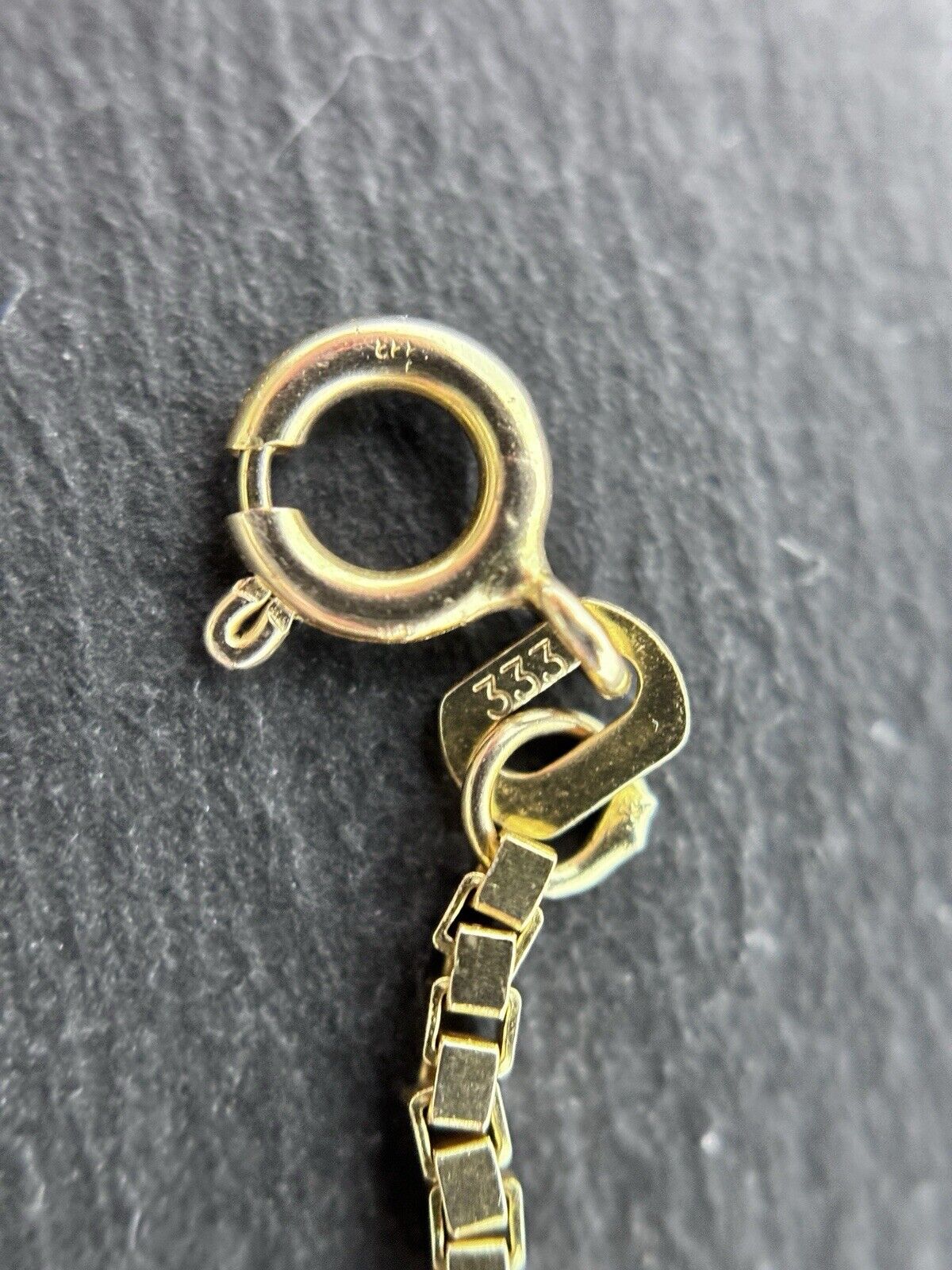 Gelbgold Kette Venezianerkette 45cm 1,5mm 8K/333 massiv glänzend