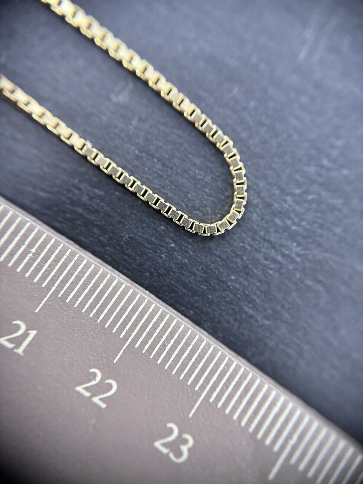 Gelbgold Kette Venezianerkette 45cm 1,5mm 8K/333 massiv glänzend