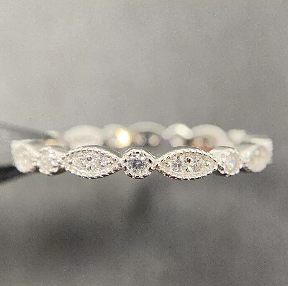 Ring Sterlingsilber funkelnd Brilliantschliff glänzend