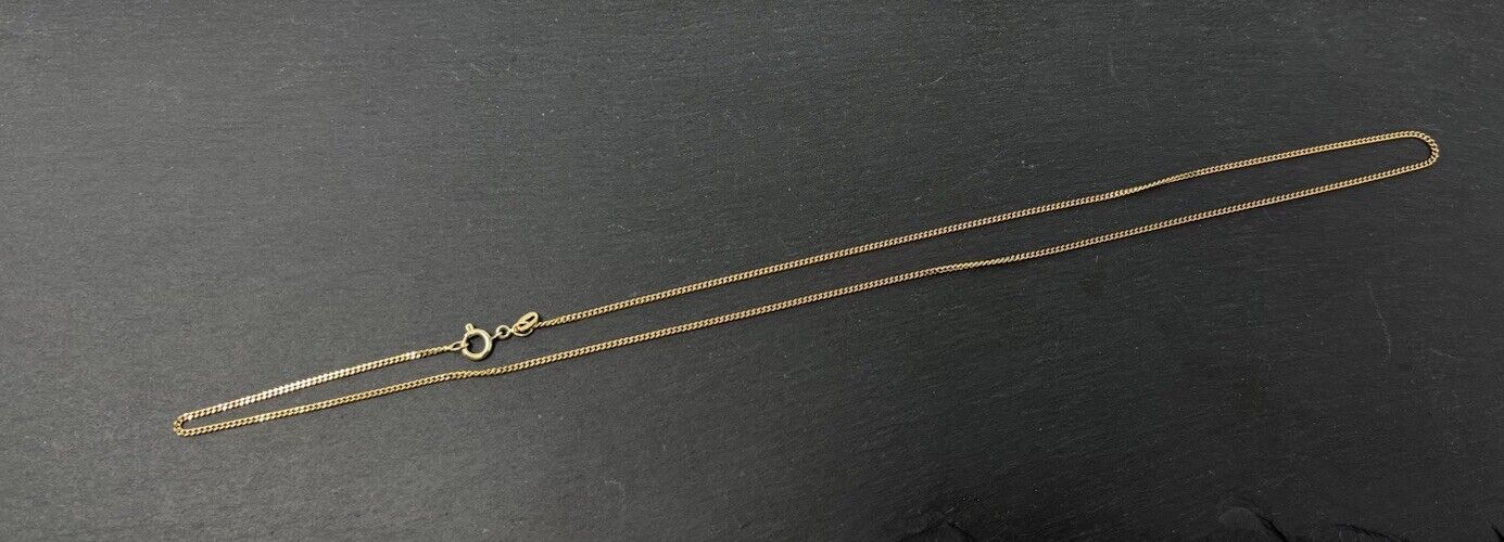 Goldkette Panzerkette 52cm 8K/333 GG 1mm Gelbgold Fein No.123