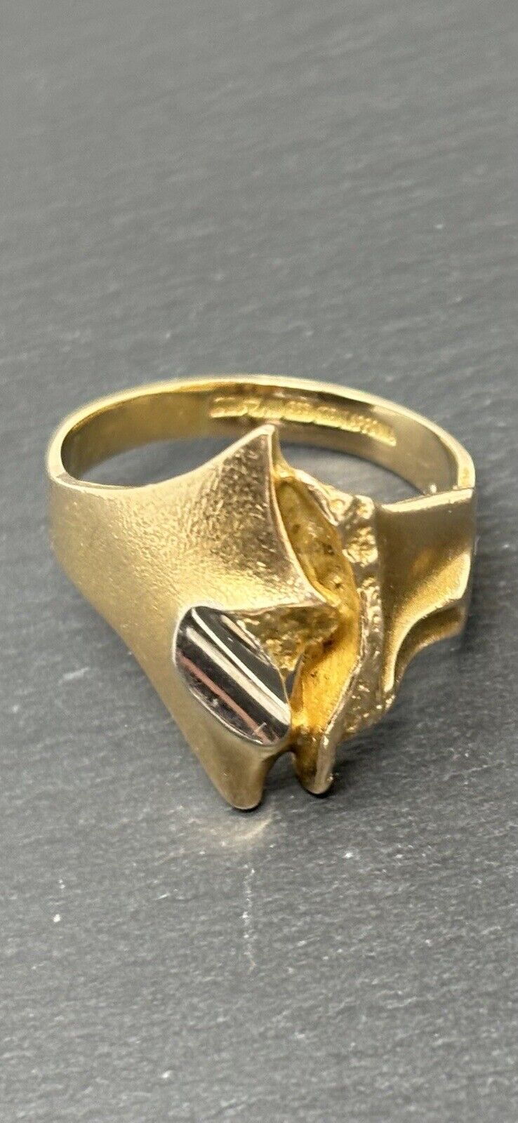 Gold Ring Lapponia Designer Handarbeit 1987 Finnland 14K/585 Gr.59 Herren No.U64