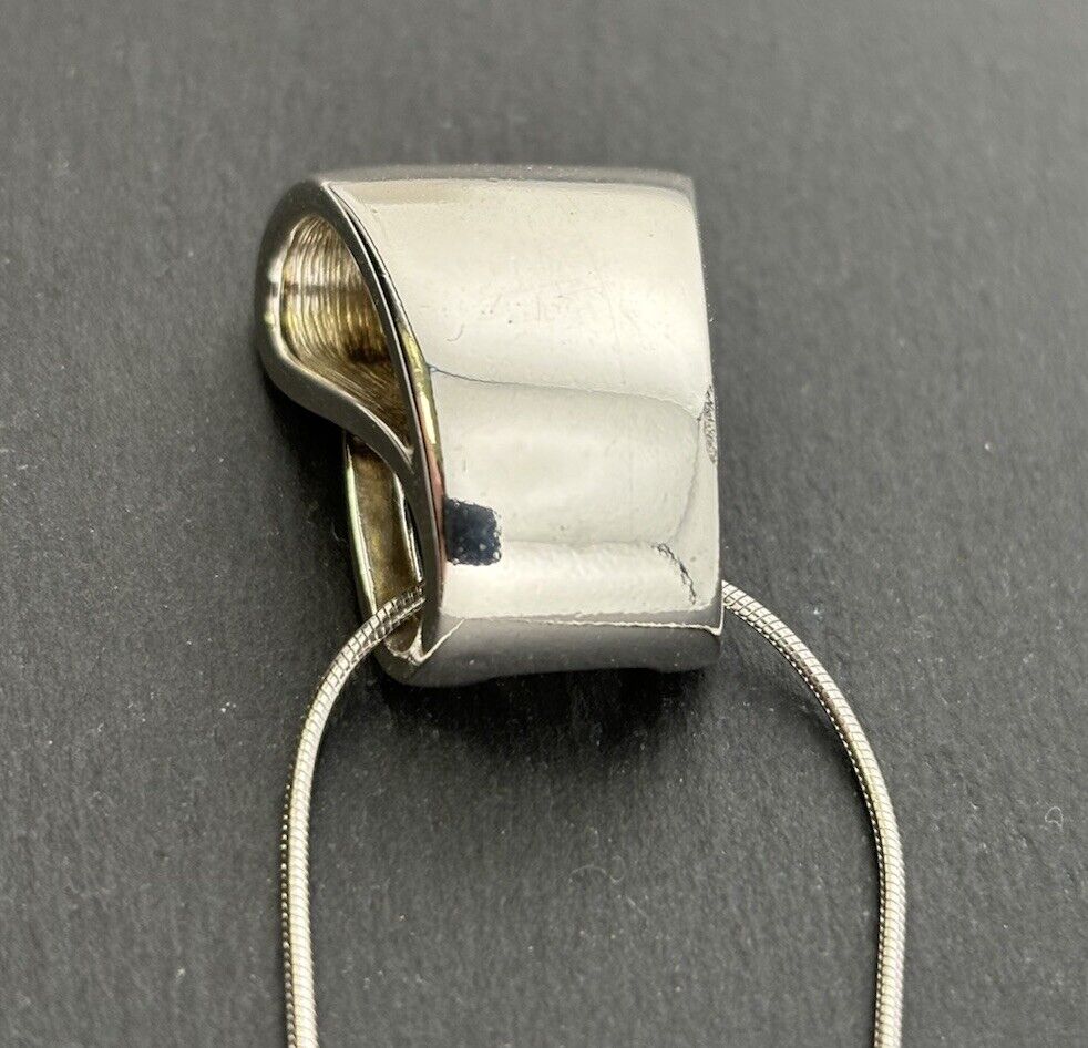 Silber Anhänger 925/Sterlingsilber modernes Design Massiv ohne Kette No.U20