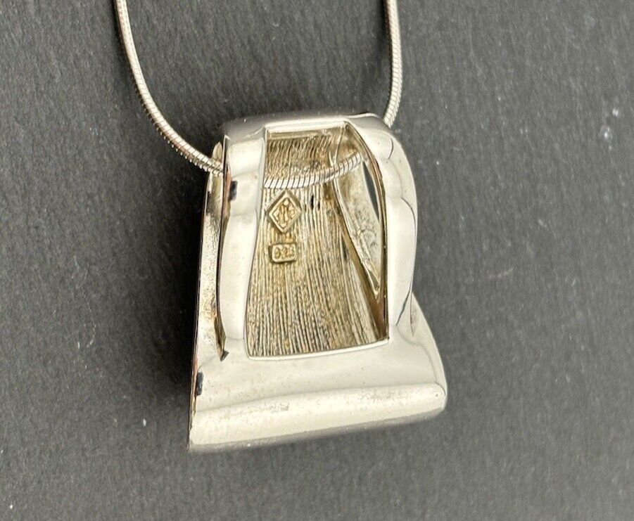 Silber Anhänger 925/Sterlingsilber modernes Design Massiv ohne Kette No.U20