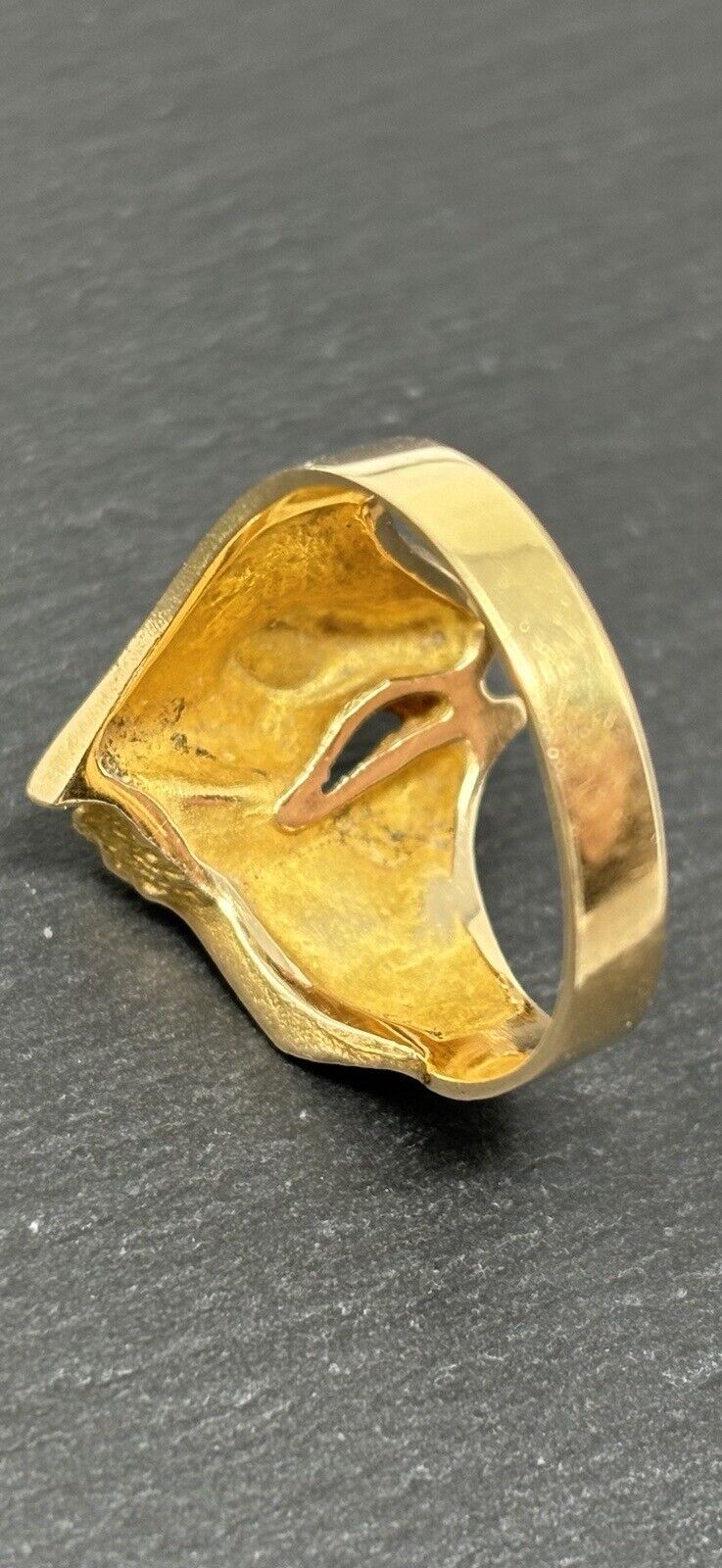 Gold Ring Lapponia Designer Handarbeit 1987 Finnland 14K/585 Gr.59 Herren No.U64