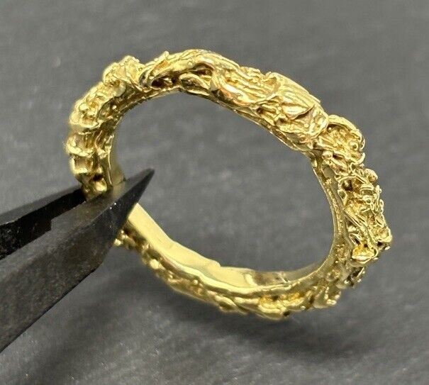 Gold Ring Handarbeit 14K/585 Gr.56 No.U6