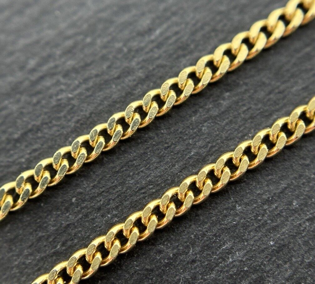 Gelbgold Panzerkette 45cm 14K/585 GG 1,5mm Gelbgold Massiv No.7 verkauft