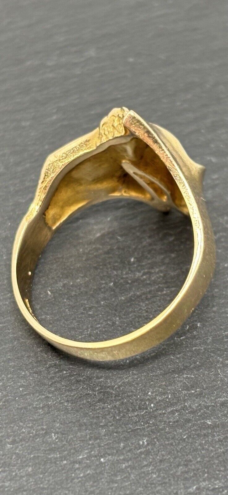 Gold Ring Lapponia Designer Handarbeit 1987 Finnland 14K/585 Gr.59 Herren No.U64