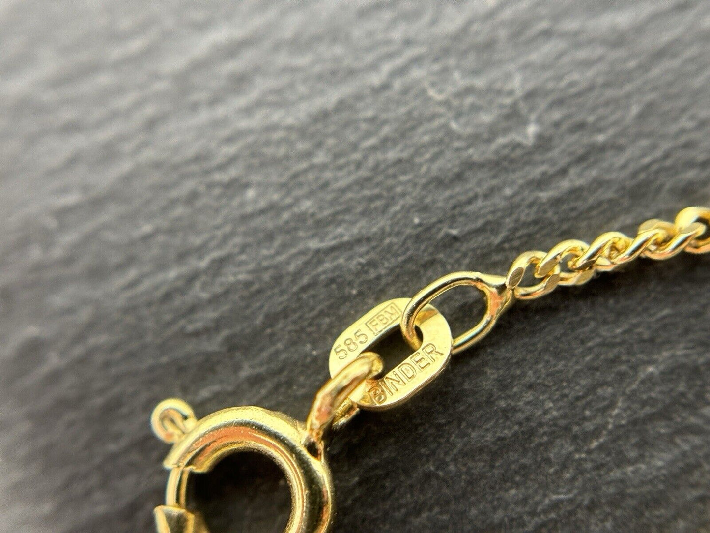 Gelbgold Panzerkette 45cm 14K/585 GG 1,5mm Gelbgold Massiv No.7 verkauft