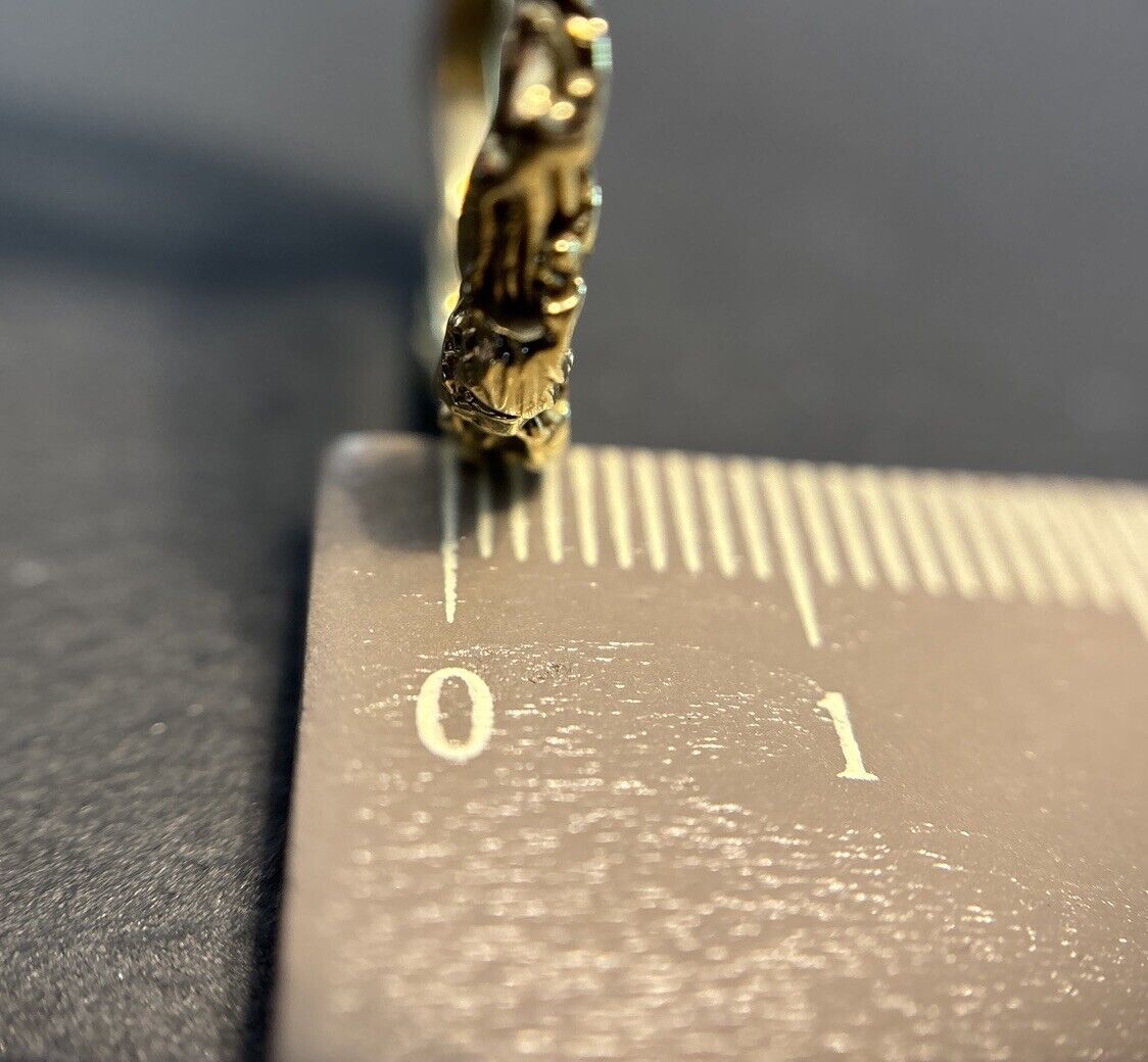 Gold Ring Handarbeit 14K/585 Gr.56 No.U6