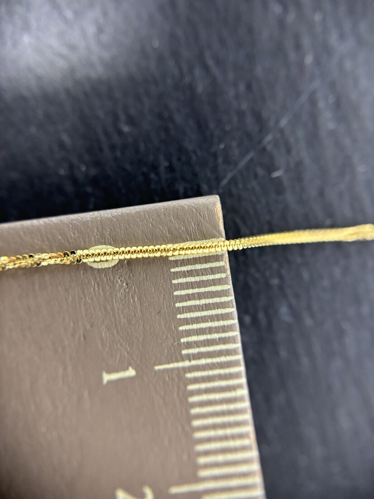 Schlangenkette Goldkette fein Damen 14K/585 45cm 1mm No.74