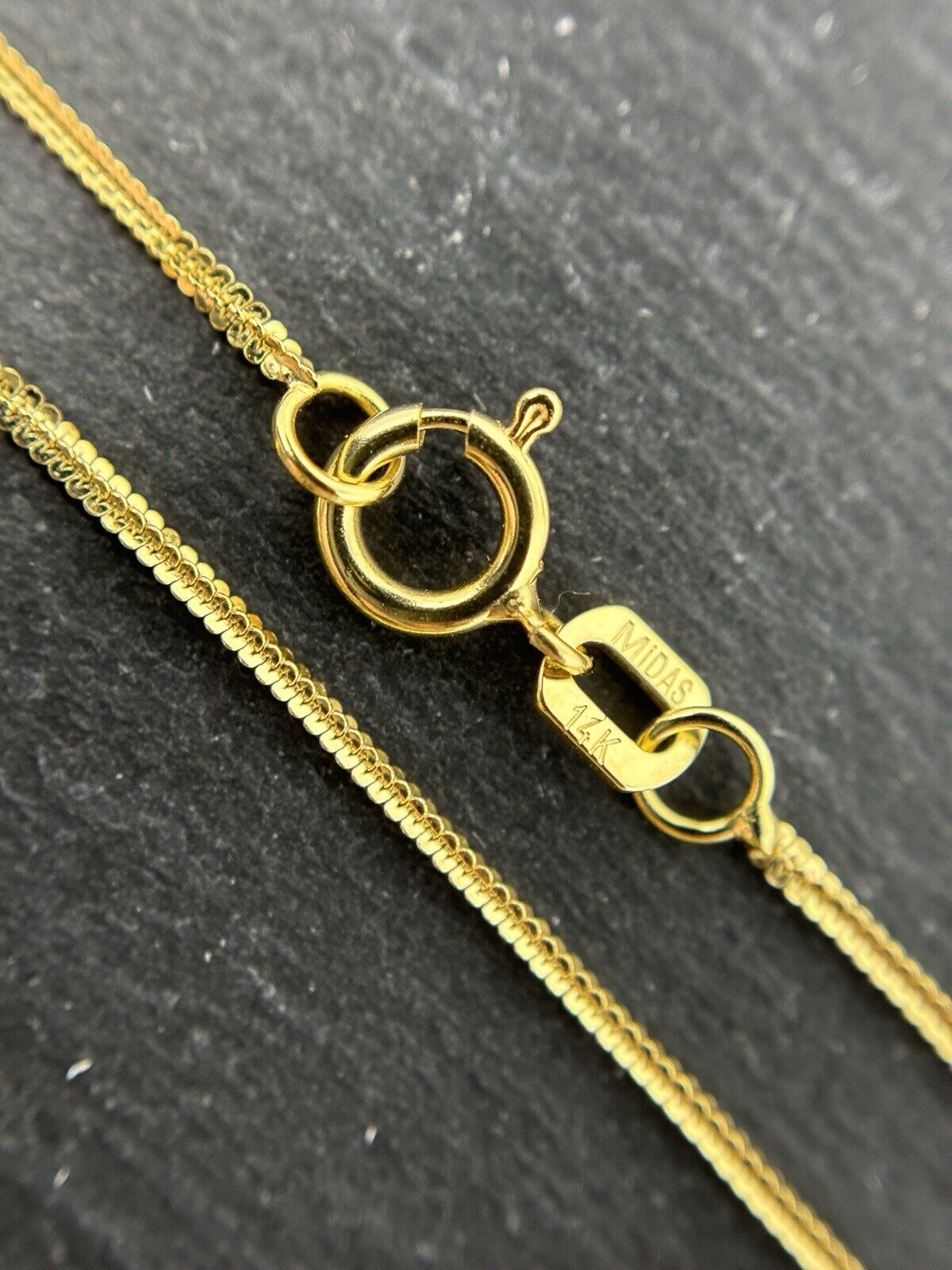 Schlangenkette Goldkette fein Damen 14K/585 45cm 1mm No.74