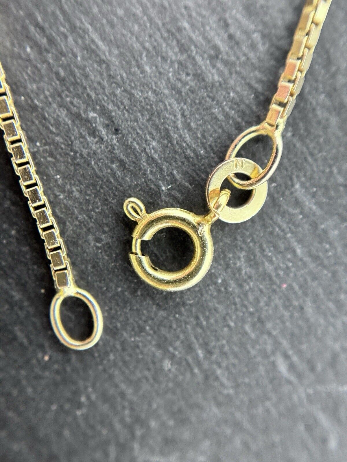 Gelbgold Kette Venezianerkette 45cm 1,2mm 8K/333 massiv glänzend