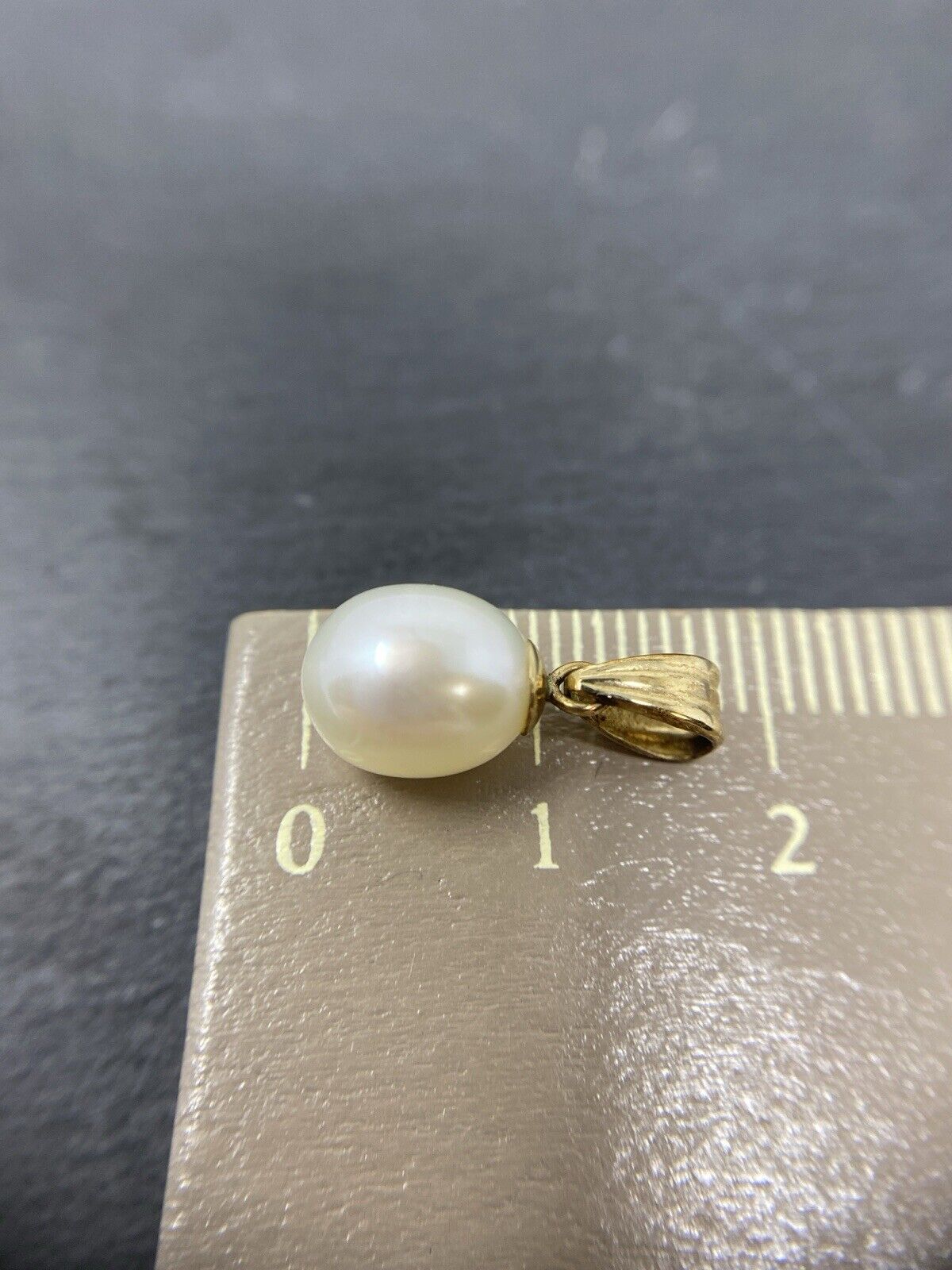 Gold Anhänger 8K Südseeperle ca.10mm Kugel No.U