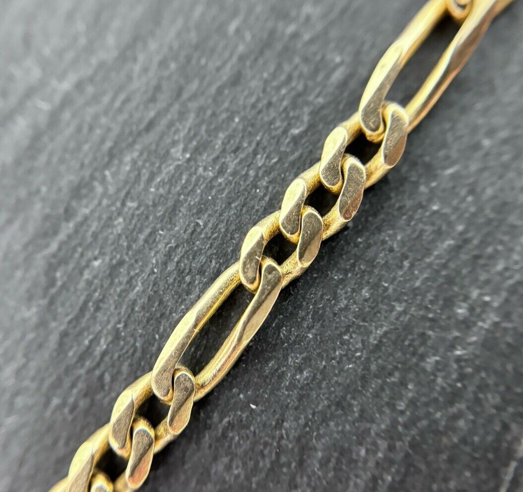 Gelbgold Panzerarmband Goldarmband 8K/333 19cm 4mm glänzend