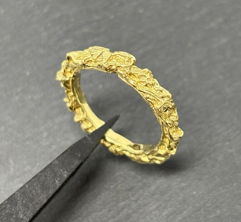Gold Ring Handarbeit 14K/585 Gr.56 No.U6