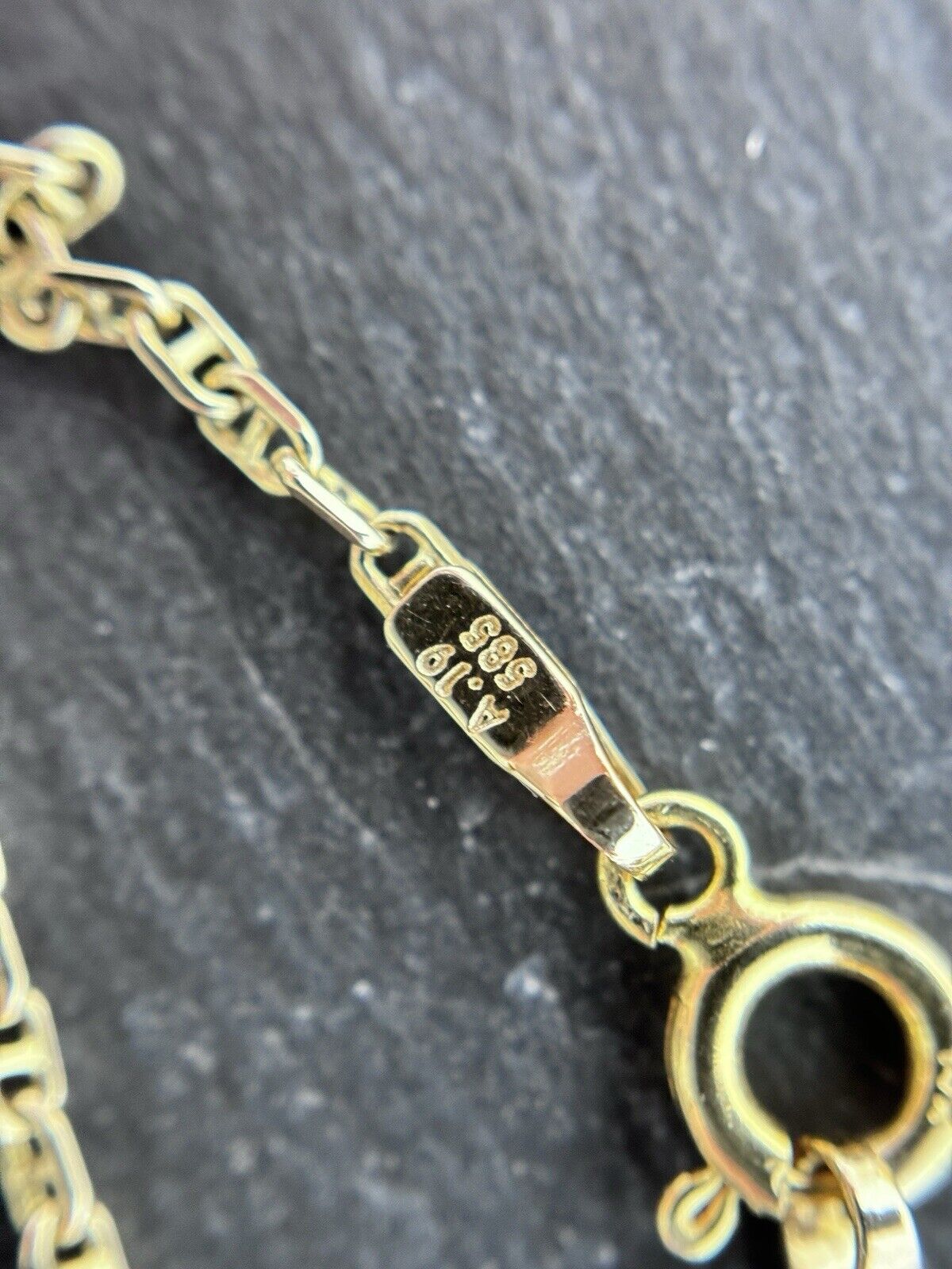 Gelbgold Stegpanzerkette 40cm 14K/585 ca. 1,5mm glänzend