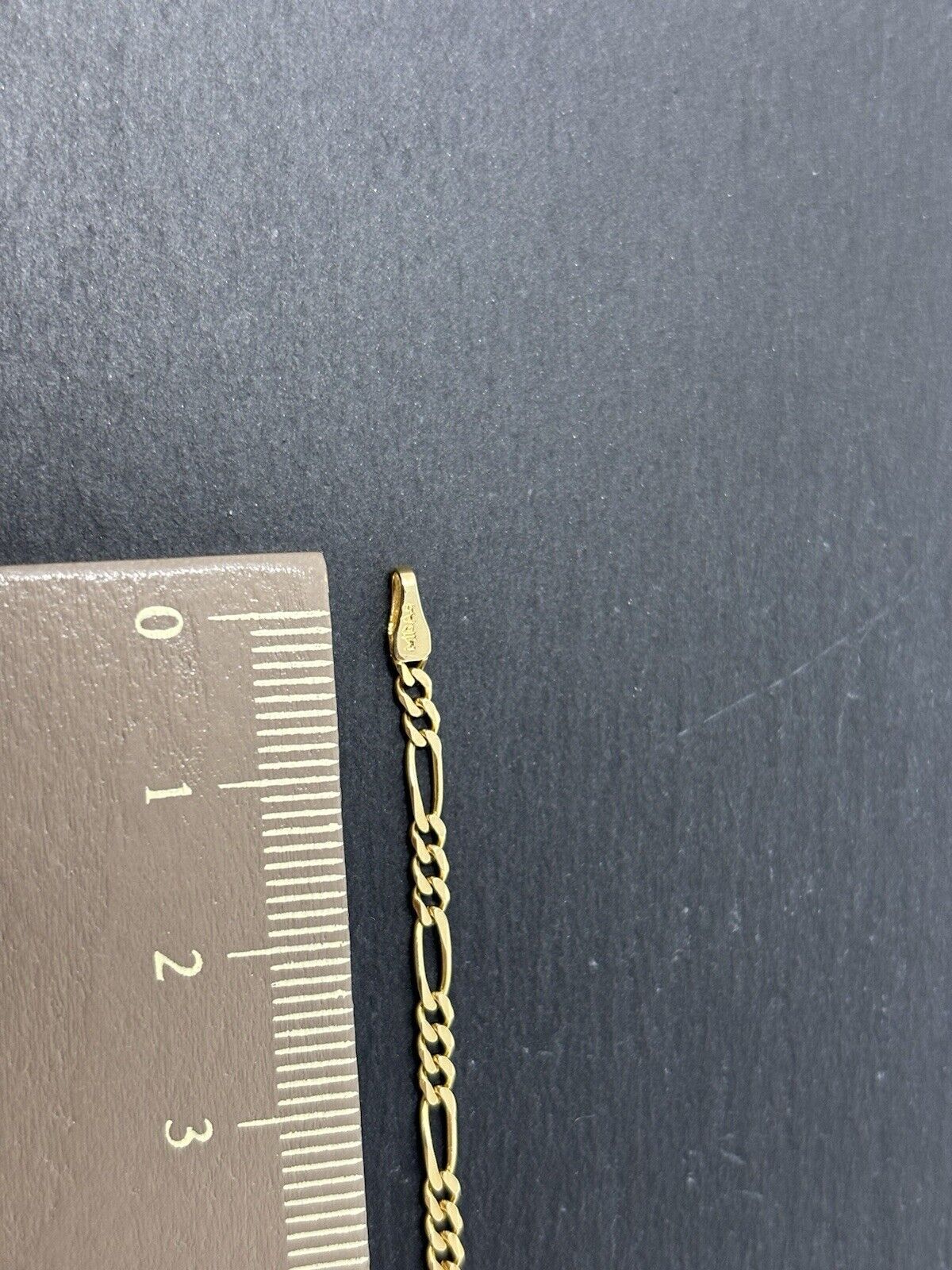 Gelbgold Panzerarmband Goldarmband 14K/585 26cm Überlänge 2,5mm Massiv No.93