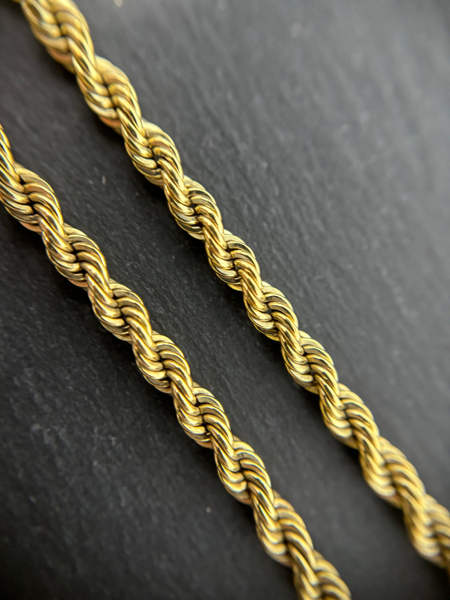 Goldkette Kordelkette Gelbgold 50cm 14K/585 GG 4mm No.72