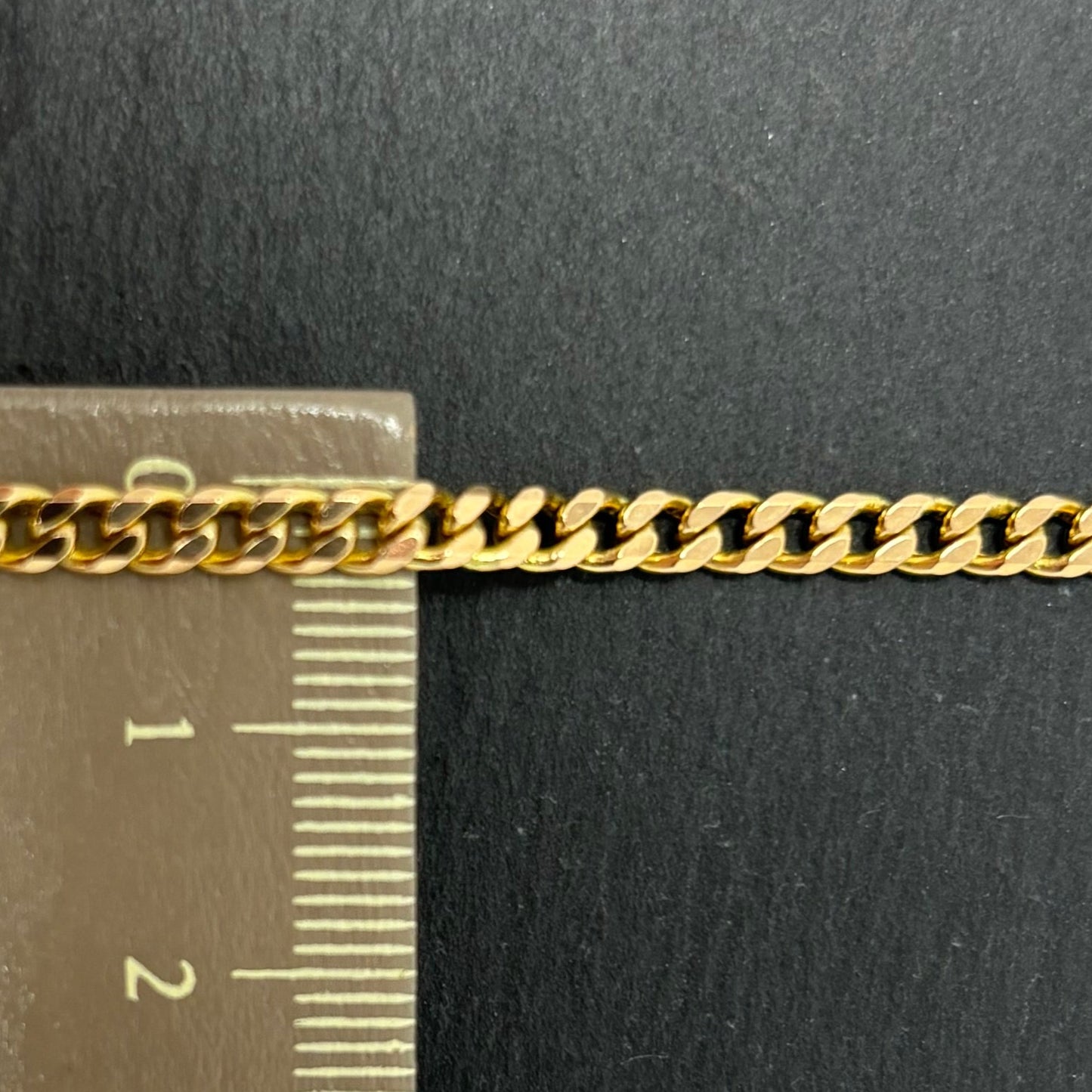 Verkauft! Gelbgold Panzerarmband Goldarmband 8K/333 18,5cm 3,5mm No.96