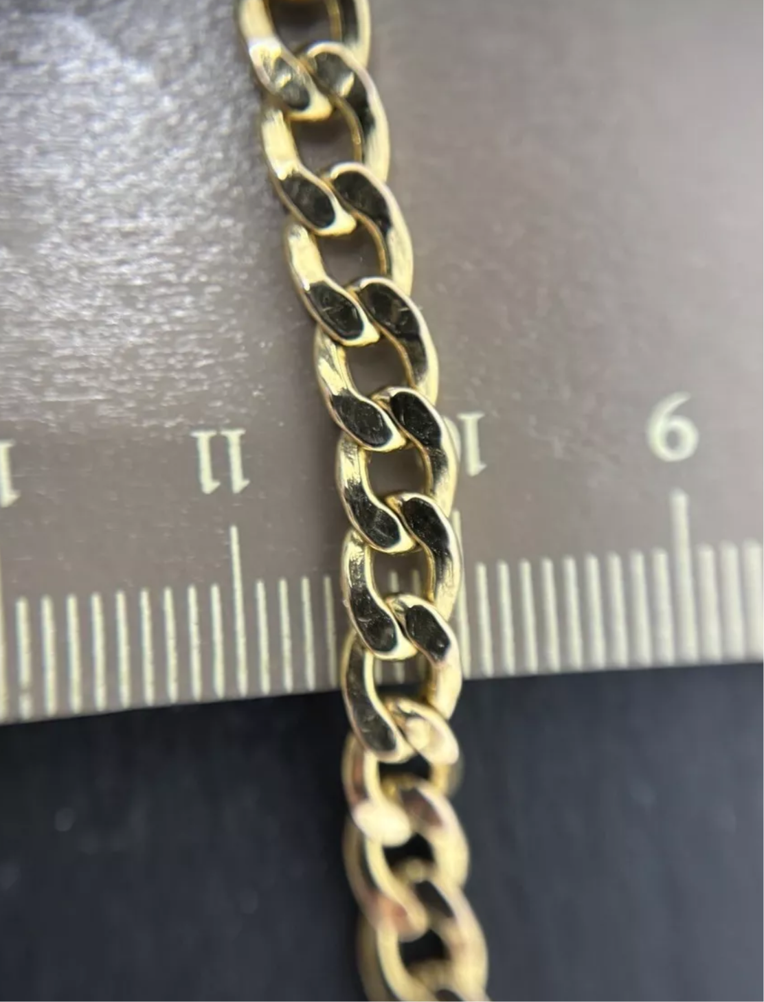 Goldkette 6mm Panzerkette 60cm 8K/333 GG No.71