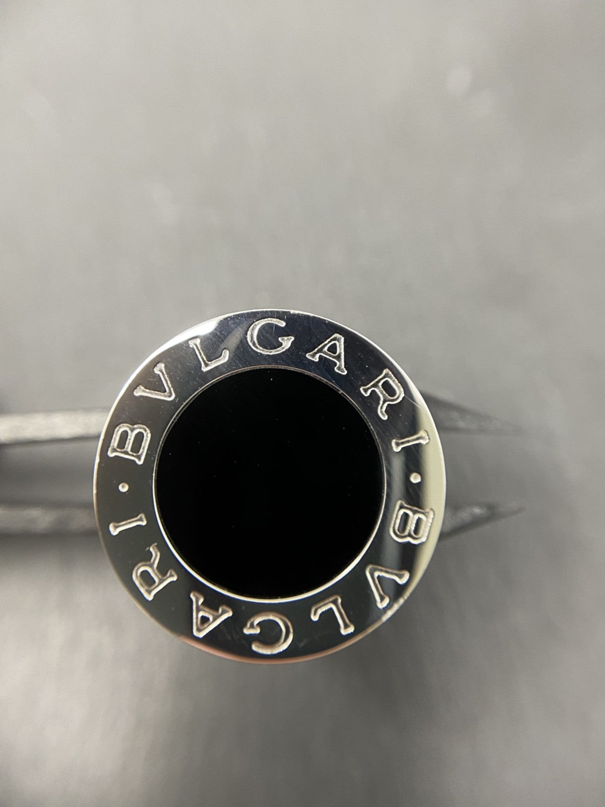 Bvlgari Ring Onyx Ring 750 Weißgold | 18K / 750 Gr. 60 Originalbox