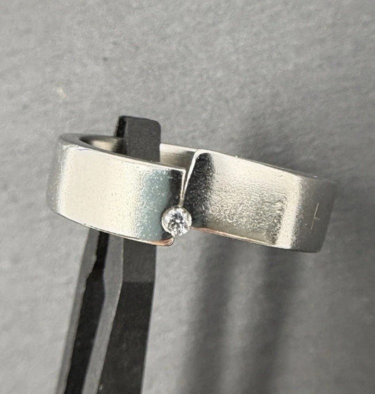 Niessing Ring Platin Brillantenring 950 Gr.58