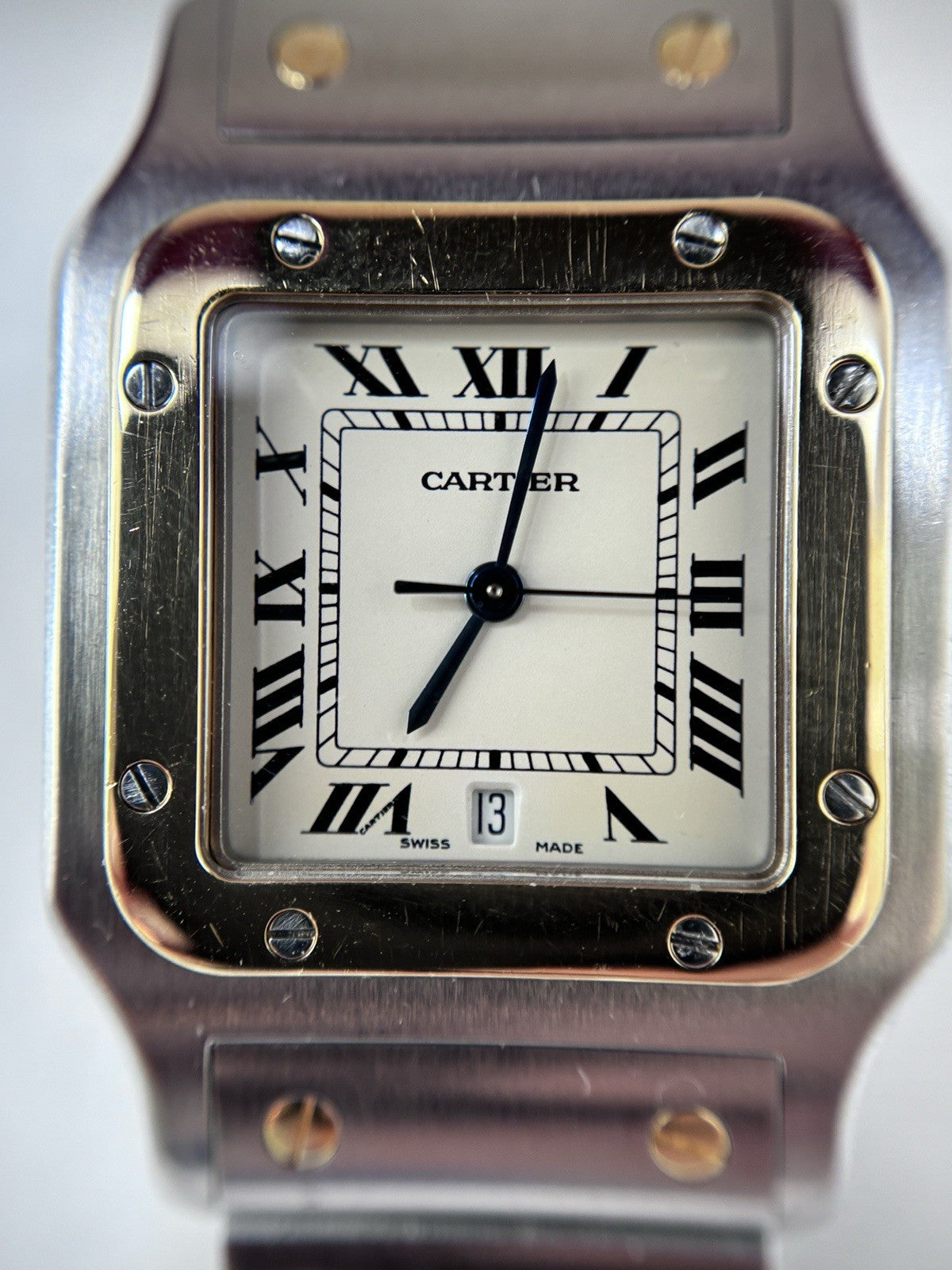 Cartier Santos Galbee Herren 29mm  Stahl/Gold Papiere Ref. 1566