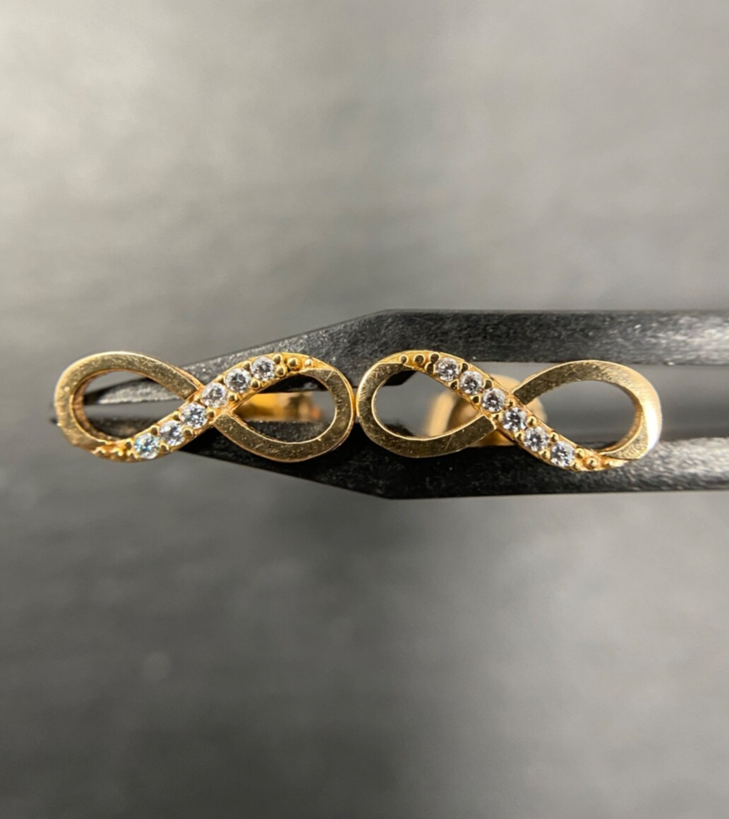 Ohrstecker Roségold im Infinity Design | 18K/750