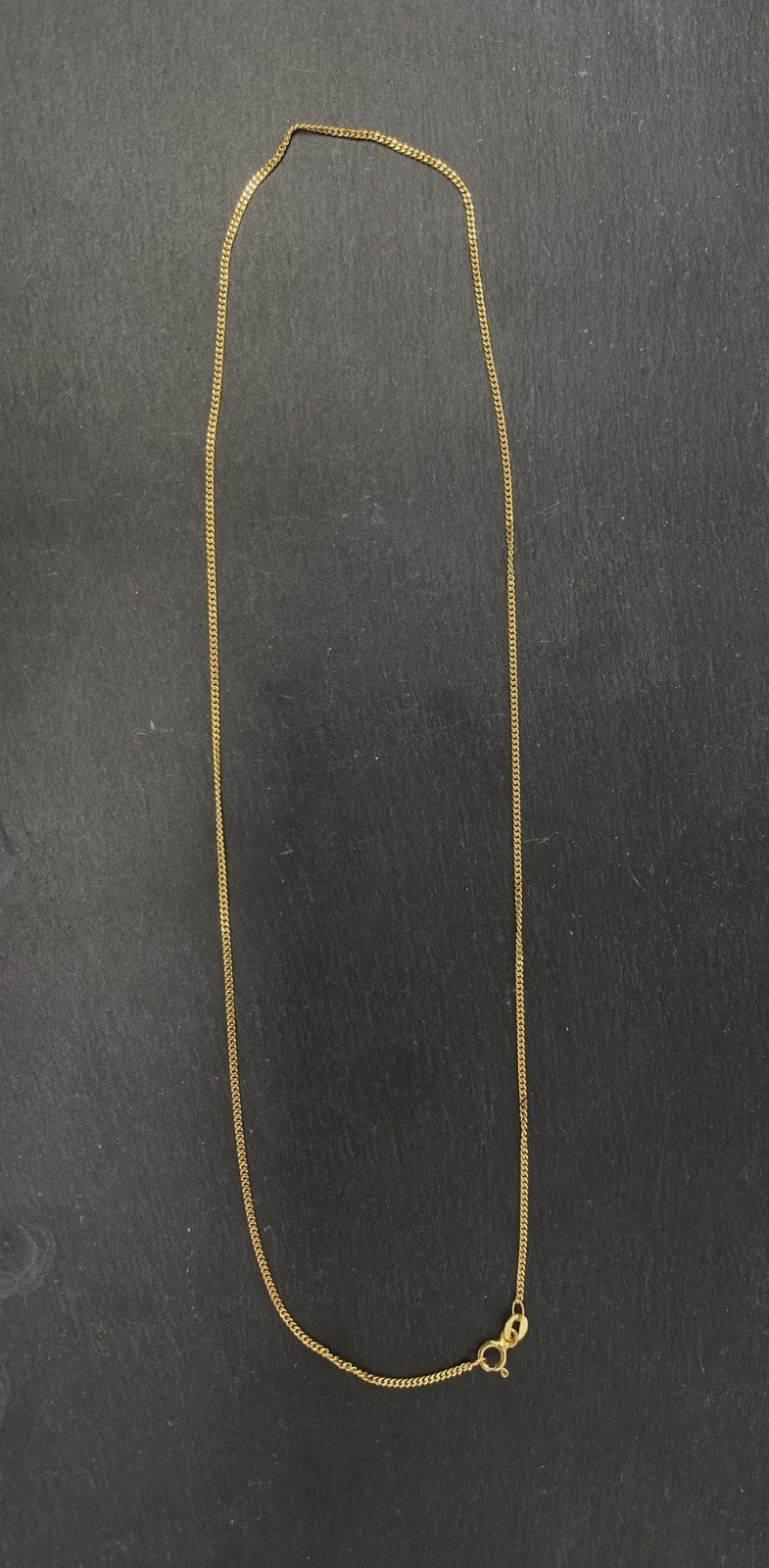 Gelbgold Kette Panzerkette Flachpanzerkette | 42cm 14K/585 ca. 1,3mm glänzend