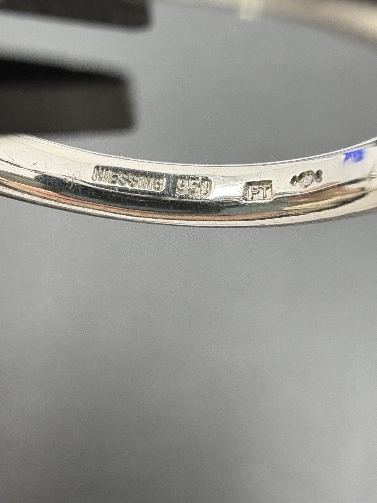 Niessing Ring Platin Brillantring 950 Gr. 52,5