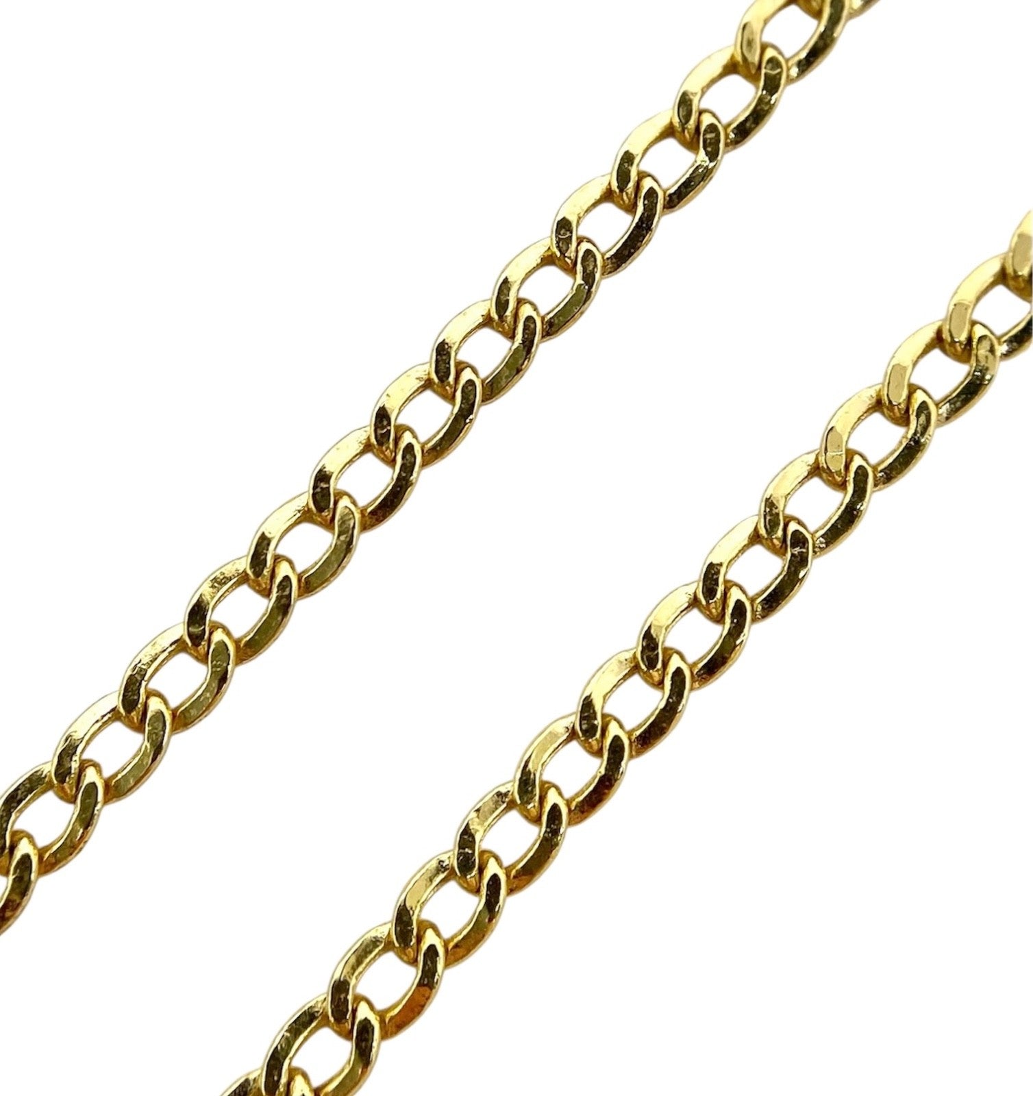 Panzerkette 14 Karat / 585 Gelbgold 46cm