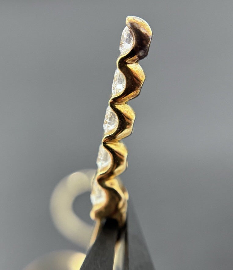 Gelbgold Kette mit Anhänger Brillanten 18K/750 VS/SI 0,78ct Set