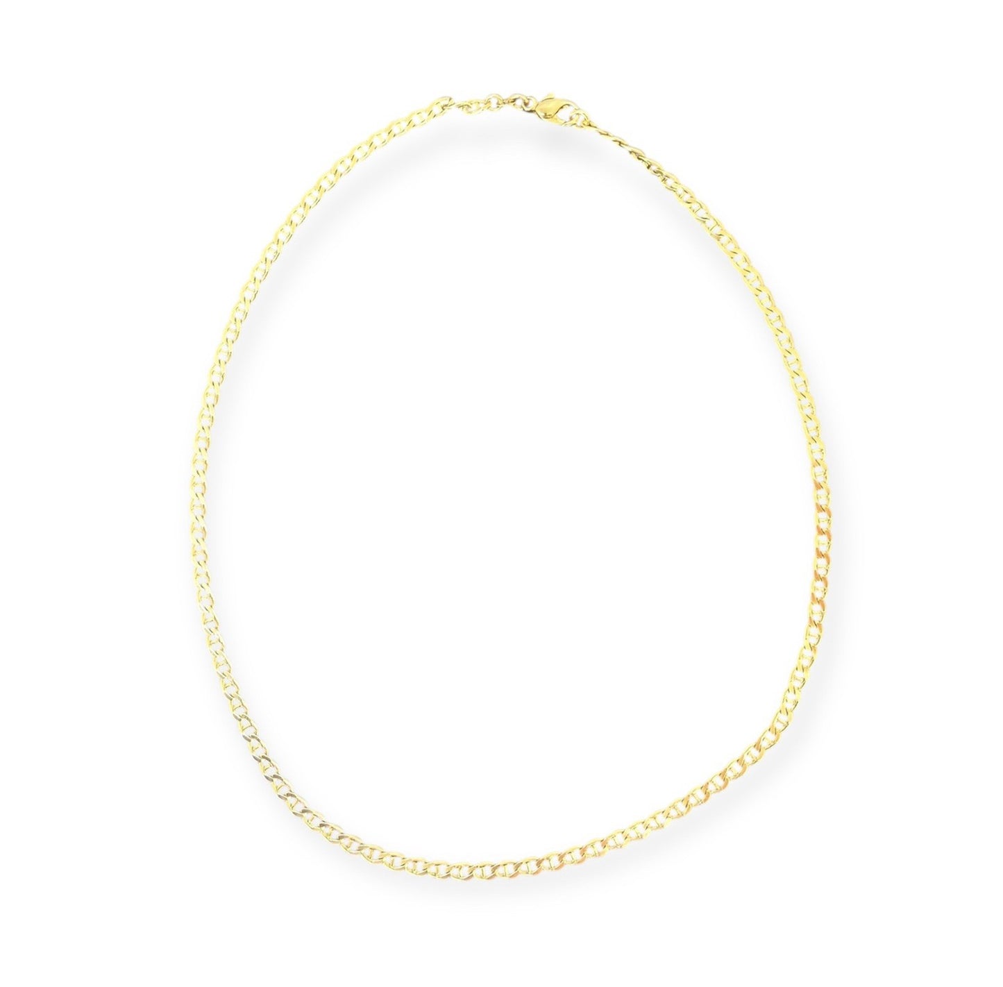 Stegpanzerkette Gelbgold 14K/585 49cm 4mm