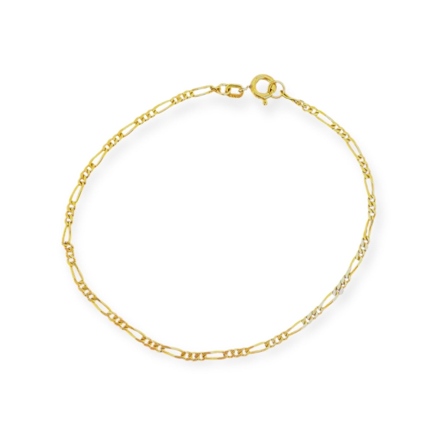 Figaroarmband Panzerarmband Gelbgold 333/8K 18,5cm