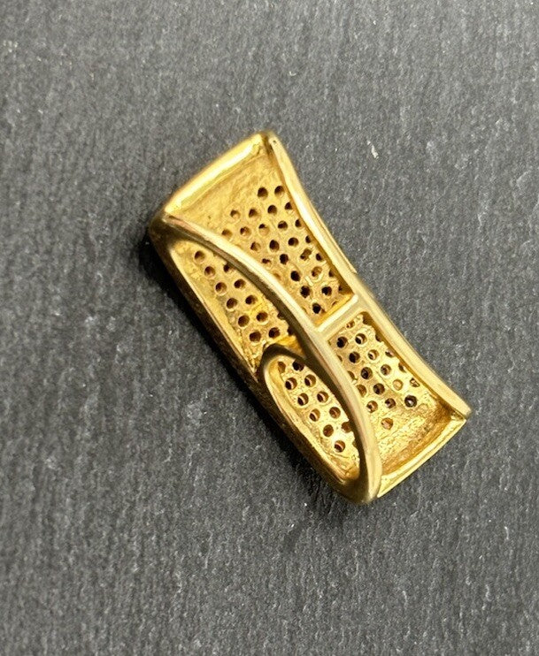 Goldanhänger Diamanten 100 Brillanten 14K/585 0,5ct 