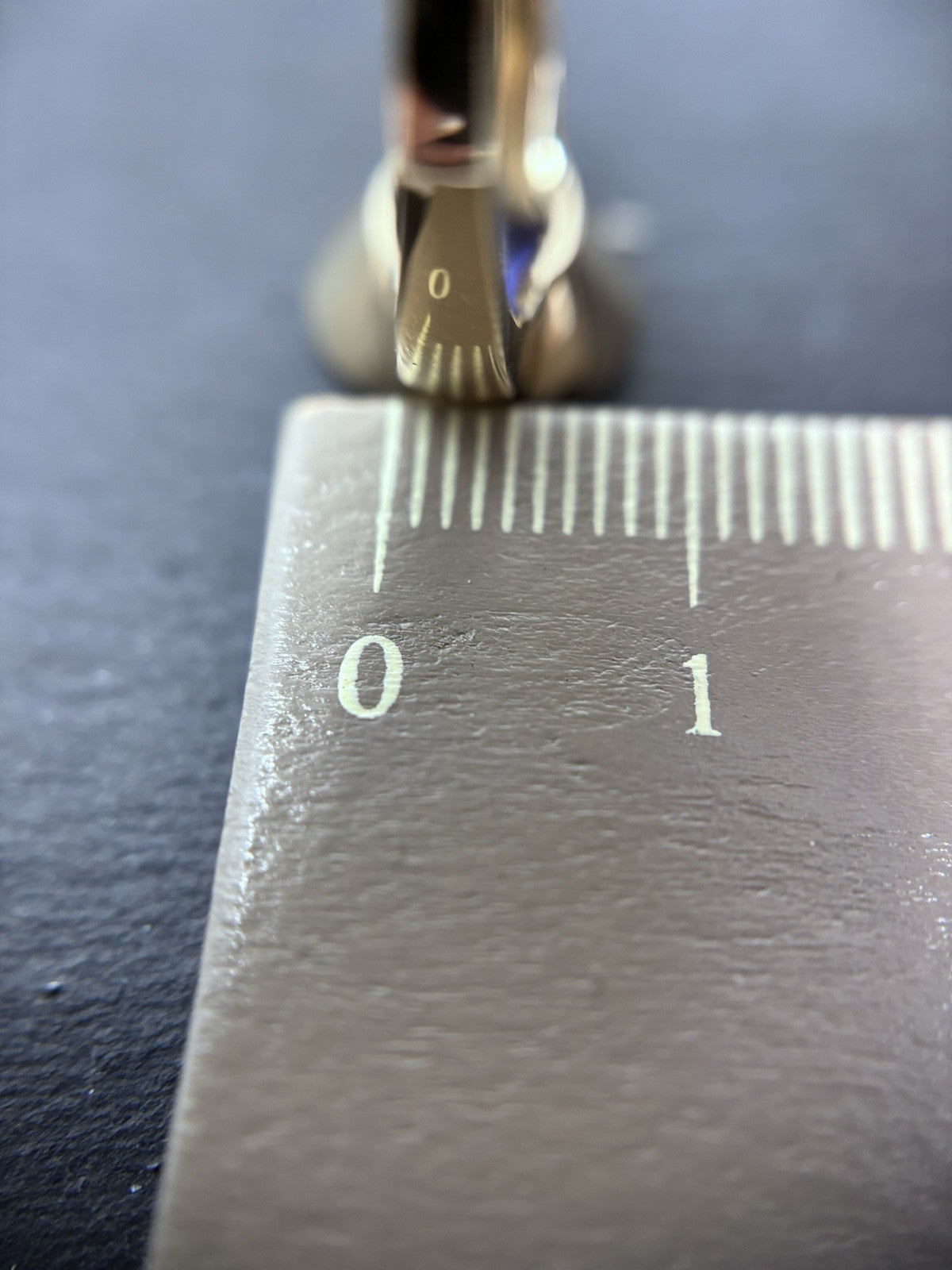 Tansanit 5ct Ring 585 gelb Gold 14 Karat Goldring Solitärring Harry Ivens